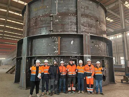 Pre-Assembly of Preheating Kiln